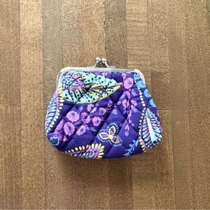 Vera Bradley Coin Purse in Batik Leaves
